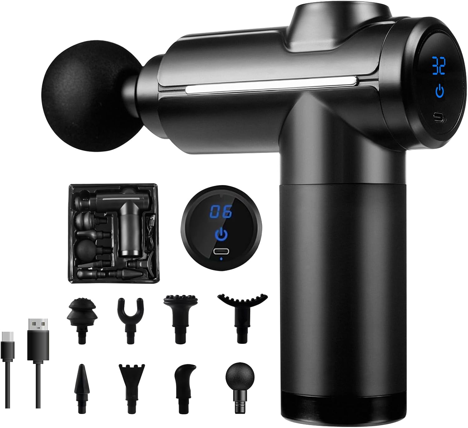 Massage Gun - Pistola de massagem massageador de percussão