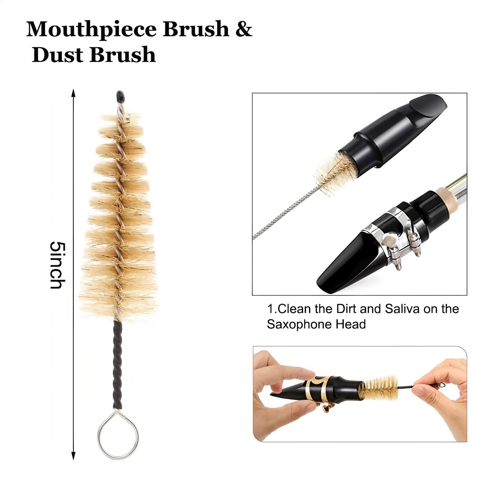 Body Brush - Kit de limpeza para saxofone, com