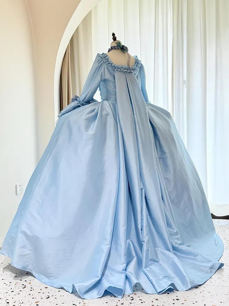 Vestido Rococó Azul do Século  - Bathrobe avaliação e preço