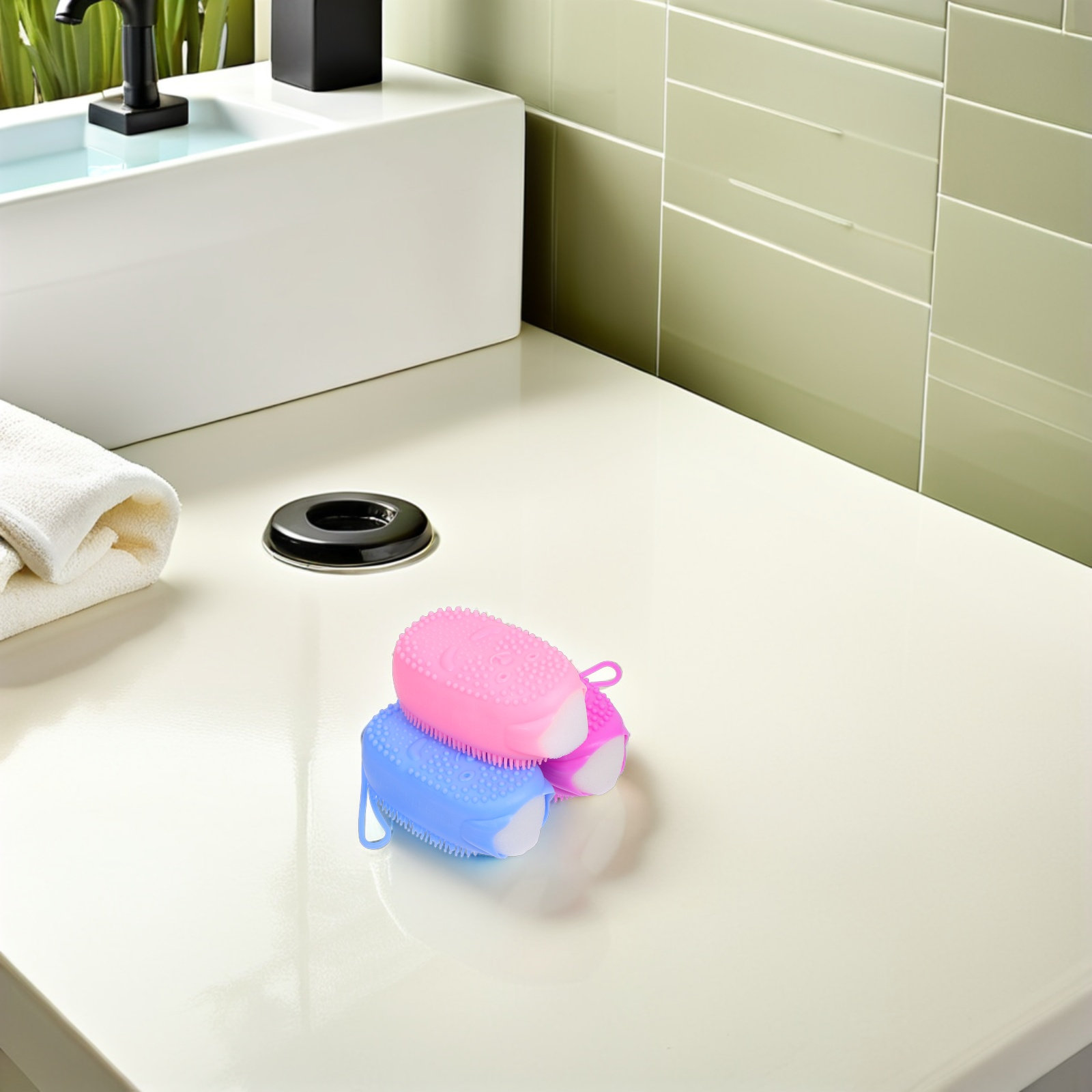 3 unidades de escova de silico - Body Brush avaliação e preço