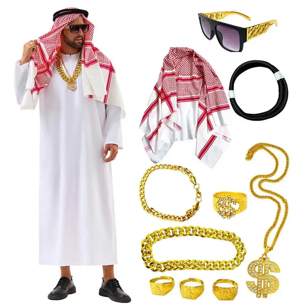 Traje Árabe de Dubai, Cosplay  - Bathrobe avaliação e preço